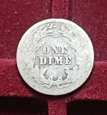 One Dime 1907 Argento- Usa- Presidenza Roosvelt