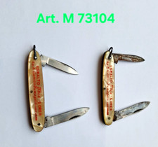 Coppia coltellini pieghevole doppia lama 8 cm chiuso