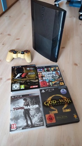 Ps3 super slim - 500gb, +spiele