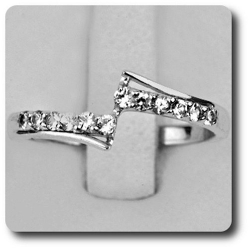 Anello zaffiro bianco argento - zaffiro,