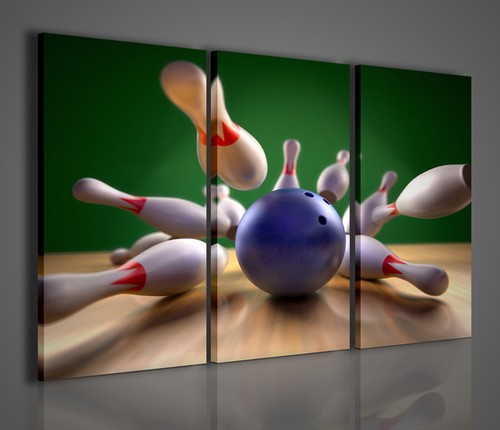 Quadro moderno strike bowling - strike,