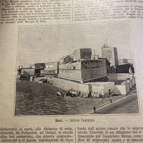 Stampa 1891 bari antico - 1891,