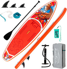 Tavola Da Surf Gonfiabile SUP Completa Paddleboard Accessori Pagaia Regolabile,P