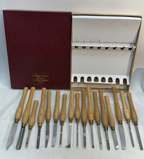 Robert Sorby 82HS-w Tornio per Legno Utensili Scalpello Sheffield Inghilterra 17 Pezzi