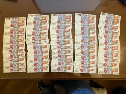 Lotto 100 banconote lire 1000 - 100,