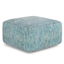 Nate - Square Pouf - Patterned