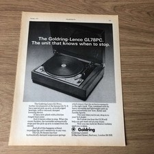 GRAM200 MAGAZINE ADVERT 11X8 THE GOLDRING-LENCO GL78PC