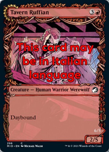 Mtg tavern ruffian foil exc - tavern,