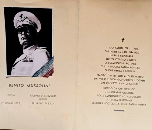 Santino morte benito - santino,