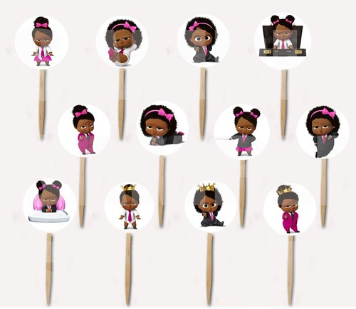 Cake topper nero bambina - topper,