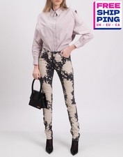 Jeans Gucci W25 ricamati fiori