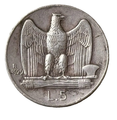 Lire 1929 italia - 5,