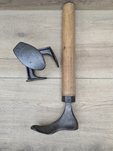 Antique cast iron - iron, wood