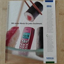 Cellulare Nokia 6510 2002 Vintage Pubblicità Pubblicità Advert Adv