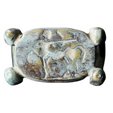 (Replica) Anello con sigillo in bronzo antico romano centauro invecchiato con...