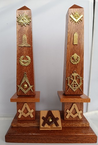 Massoneria colonne legno - in,