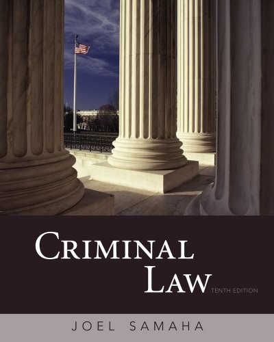 Criminal law joel samaha - joel,