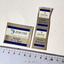 3X ADESIVI DECALCOMANIE PEGATINA DECALS  DEDA dedacciai zerotre 25 cr Mo4 telaio