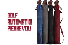 Ombrello da Pioggia Antivento golf pieghevole automatico tinta unita lorenzo