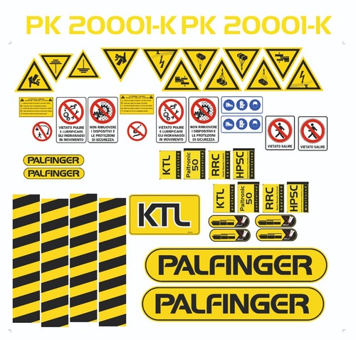 Decal adesivi palfinger gru - , pk