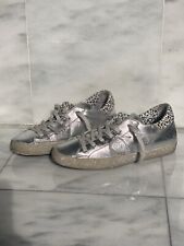 Sneakers argento con glitter Philippe Model