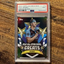 Paul Skenes 2025 Topps All-Star Game #ASGG-39 ASG Greats Pirates Black  /10 SSP