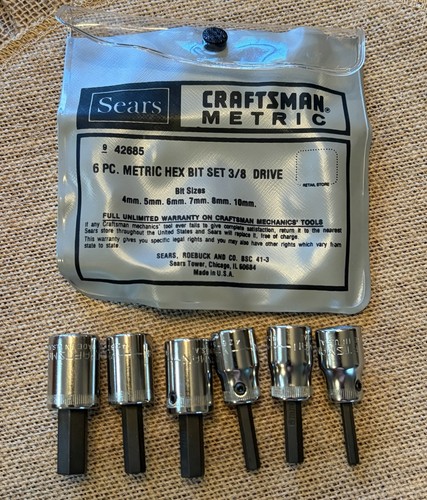 Vintage craftsman 42685 metric - vintage,