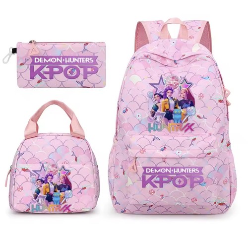 Set pezzi zaino scuola pop - 3, k-pop