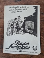 RADIO SAVIGLIANO  pubblicità del 1933
