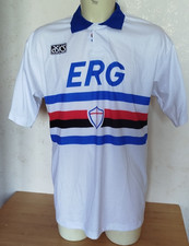 SAMPDORIA 1990s AWAY SHIRT FOOTBALL SOCCER JERSEY ASICS