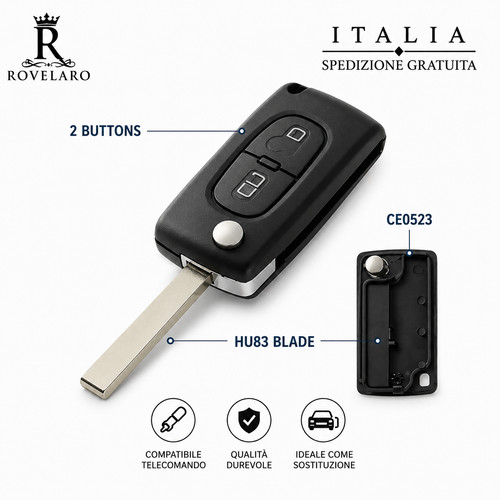 Cover guscio chiave ce0523 - cover,