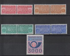 1968 / 1984 REPUBBLICA ITALIANA PACCHI IN CONCESSIONE FIL STELLE 5 V. MNH MF6230