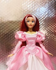 Abito rosa sirena Ariel, fatto