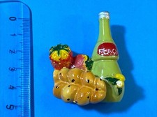 SUCCO ALLA PESCA CON FRUTTA CALAMITA MAGNETE FRIGO FRIGORIFERO