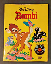 BAMBI libro con disco 45 GIRI