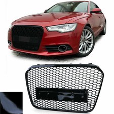 GRIGLIA CALANDRA ANTERIORE NERO PER AUDI A6 C7 4G 10-14 SPORT LOOK
