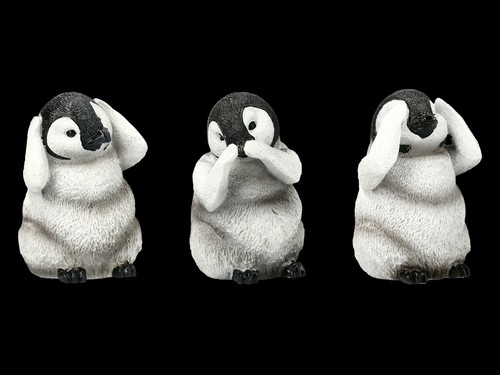 Tre pinguini figure deko - pinguini,
