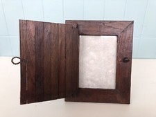 Cornice Etnica Portafoto In Legno Di Teak Chiusura Ad Anta