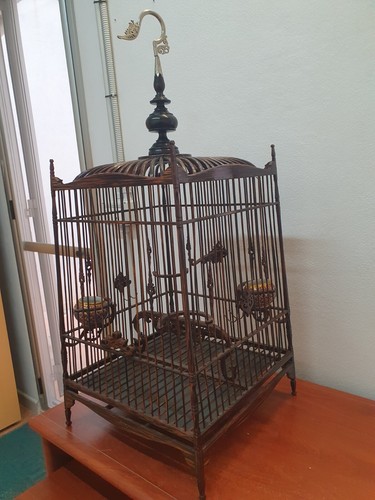 Gabbia per uccelli legno - gabbia,