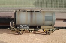 Carro cisterna 2 assi H0 Roco DB invecchiato sporcato Epoca IV Kesselwagen 1/87