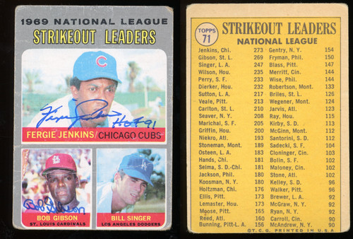 Autografo bob gibson - autografo, fergie
