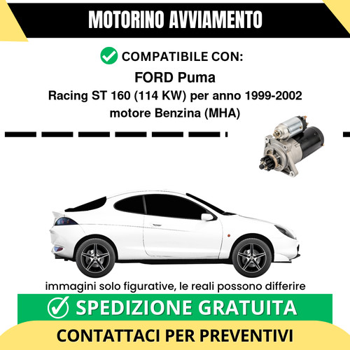 Motorino avviamento ford - avviamento, puma