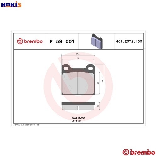 Kit pastiglie freno - pastiglie, a