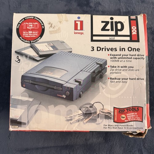 Vintage iomega zip - pc, esterno