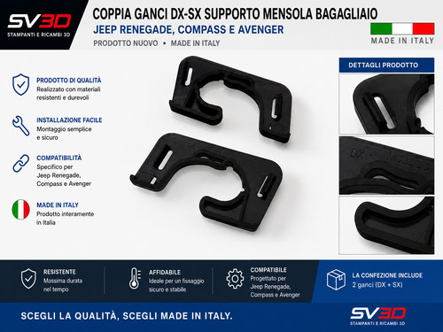 Coppia ganci supporto - ganci,