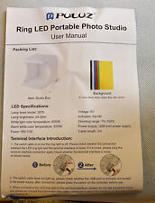 STUDIO FOTOGRAFICO PORTATILE CON LUCE LED REGOLABILE - 6 sfondi colorati - PULUZ