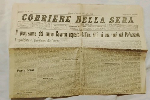 Corriere della sera 1919 nuovo - della,
