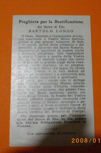 Santino beato bartolo longo - beato,