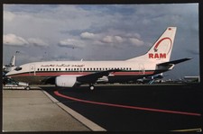 ROYAL AIR MAROC Airlines RAM Boeing B737-53A CN-RMU postcard mint