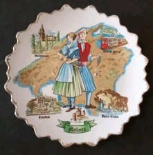 Piatto Mallorca Spagna Plate Vintage Travel  Souvenir,Porcellana.